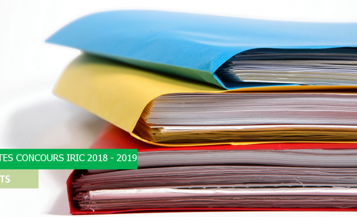 résultats admissibilités IRIC 2018 - 2019
